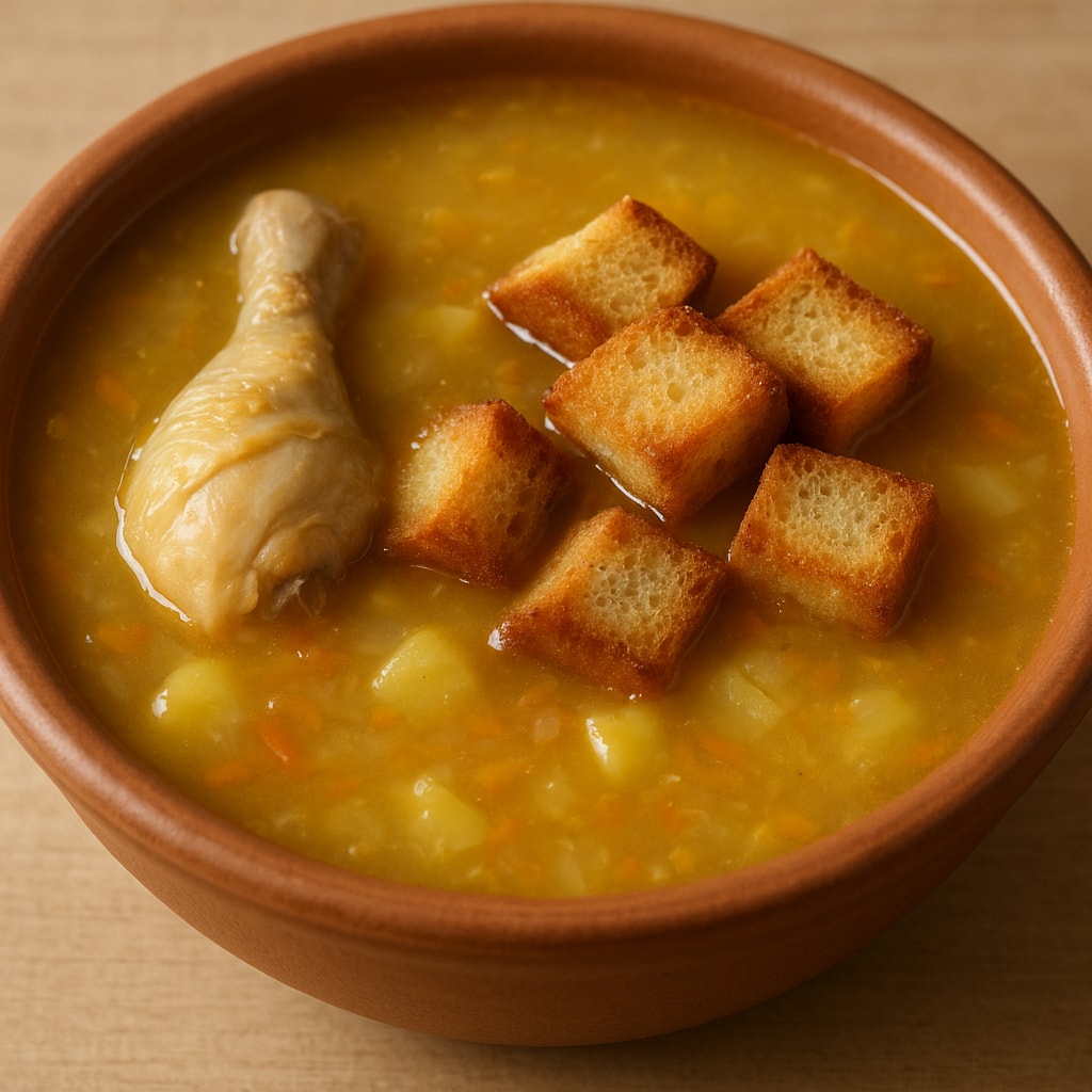 Гороховый суп с курицей