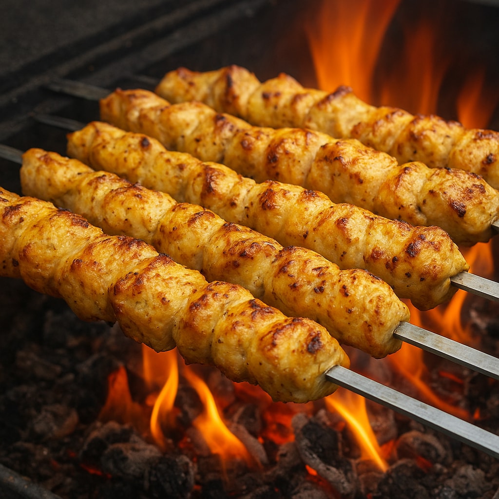 Шашлык из курицы на кефире