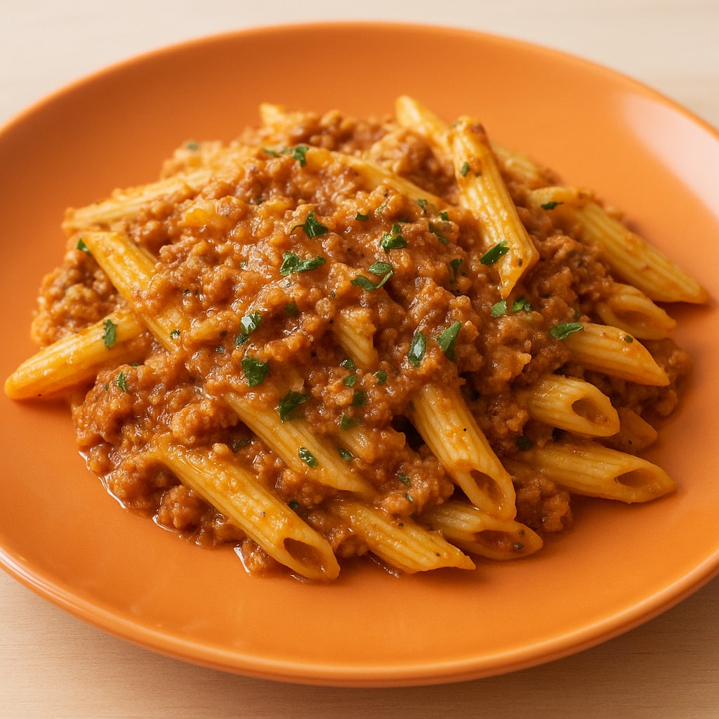Макароны по-флотски с сочным фаршем