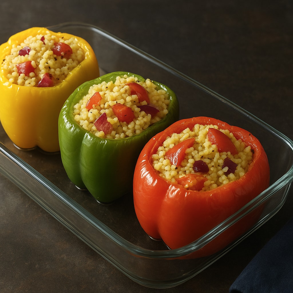 Перцы фаршированные кускусом
