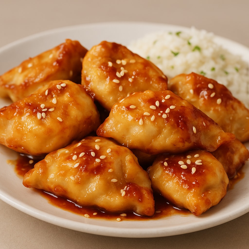 Куриные грудки с медом и кунжутом