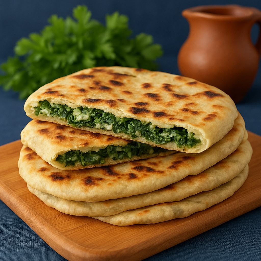 Жареные пирожки с зеленью (Женгялов хац)