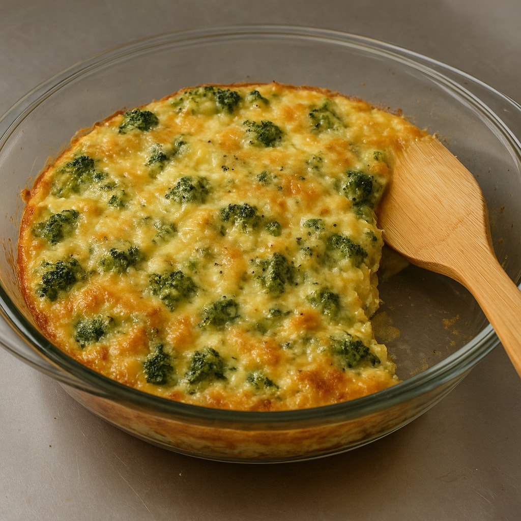 Запеканка из брокколи с сыром