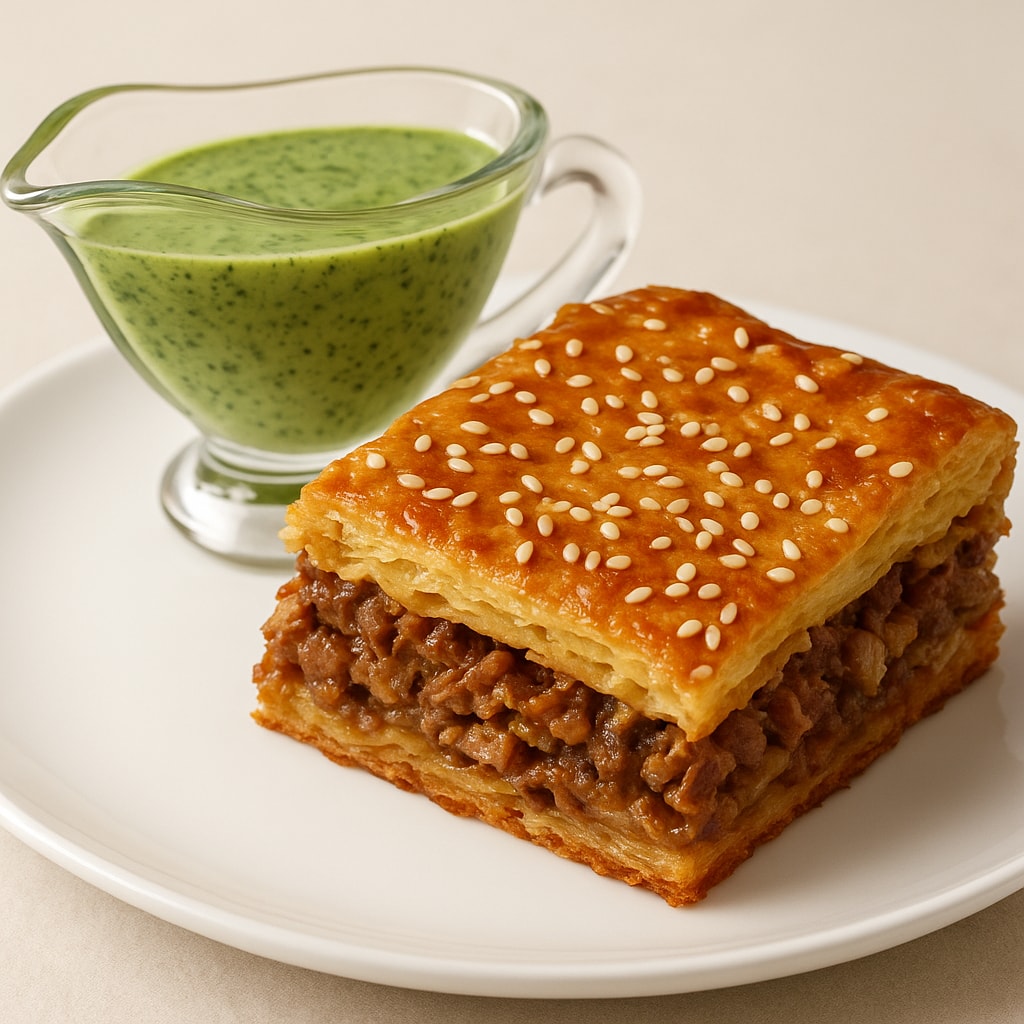 Греческий пирог с мясом