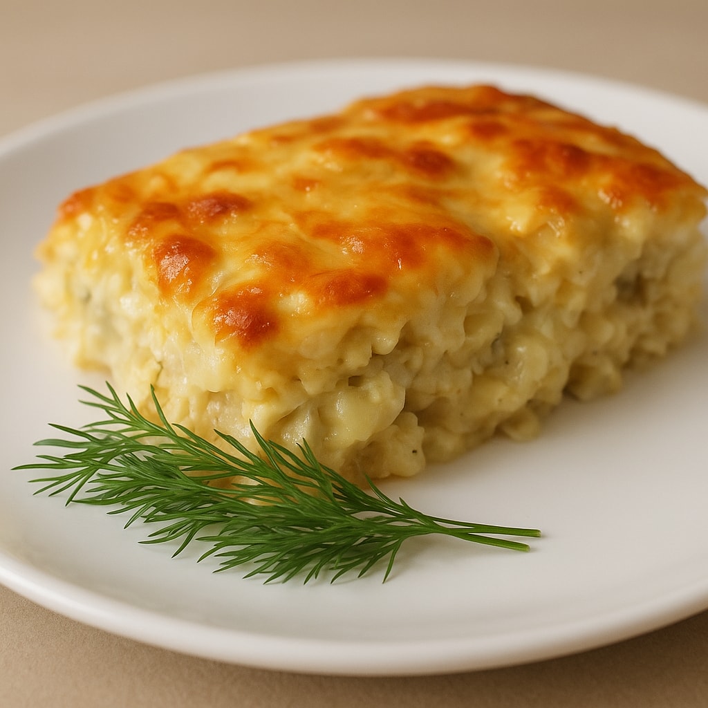 Запеканка с курицей и кабачками