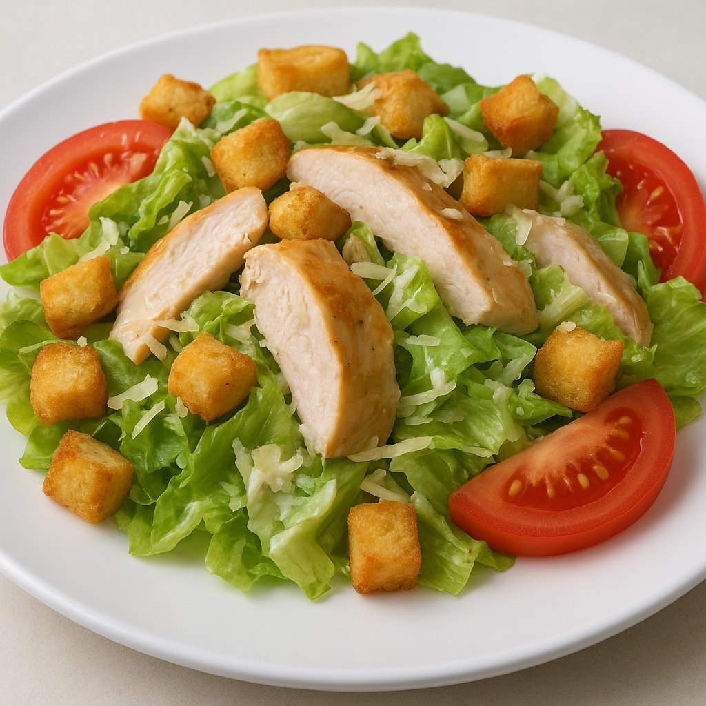 Салат «Цезарь» с куриной грудкой