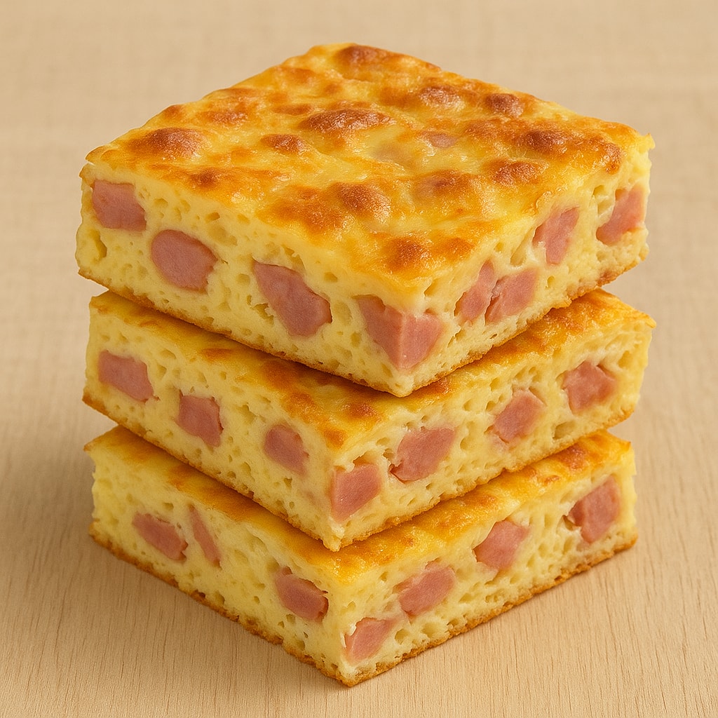 Пирог с сыром и сосисками