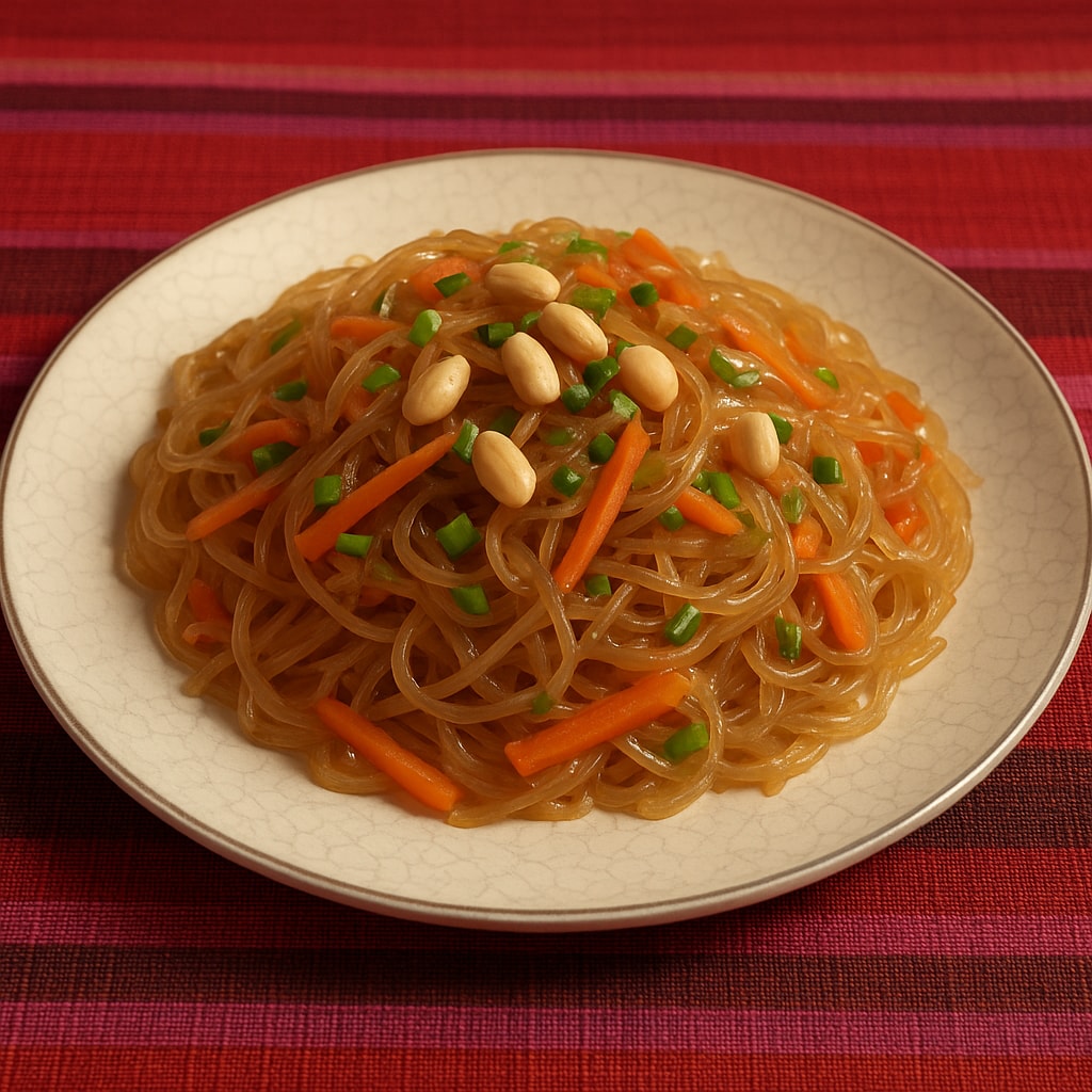 Фунчоза с овощами по-корейски