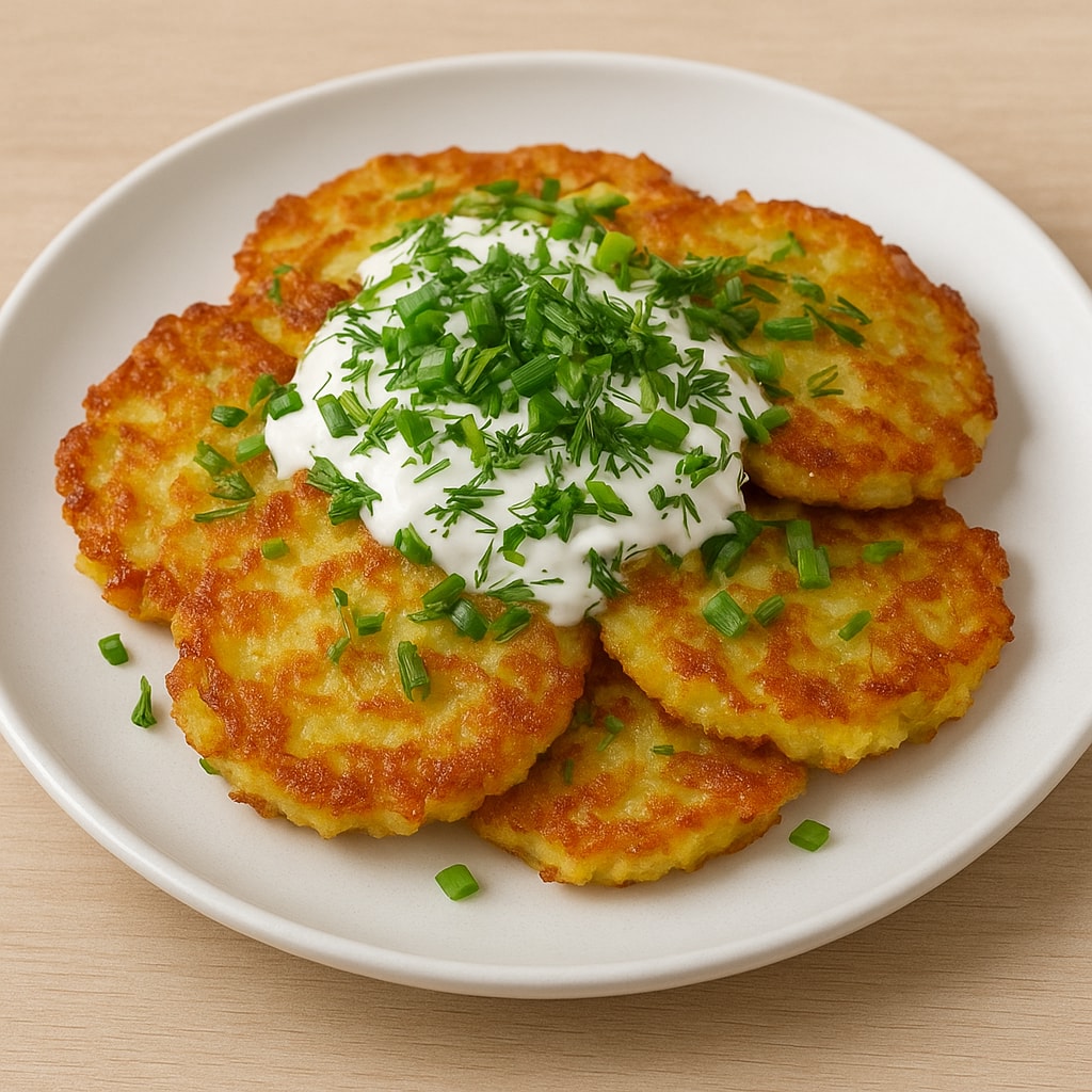 Картофельно-кабачковые оладьи