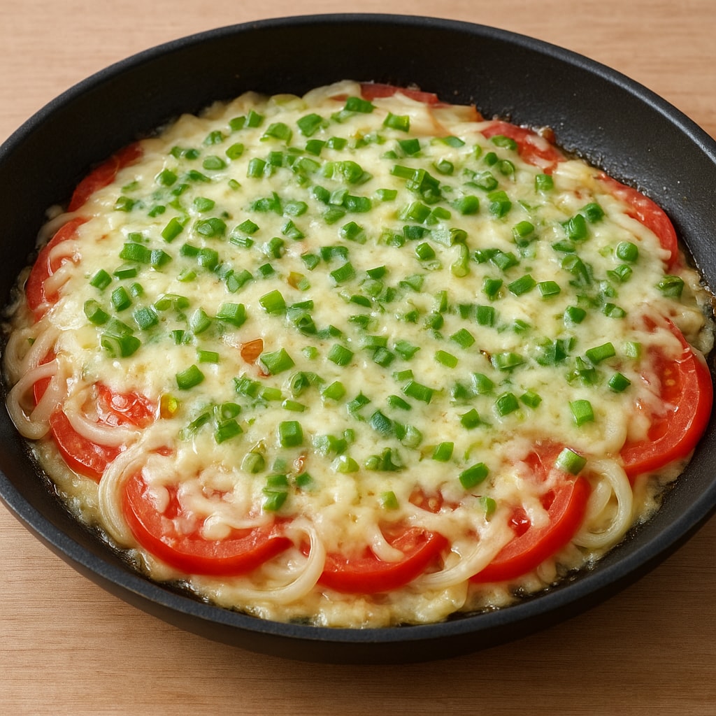 Кабачок с помидором и сыром