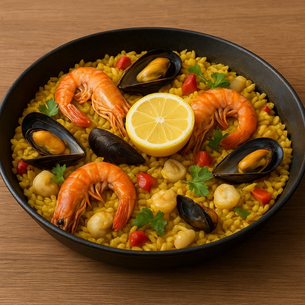 Паэлья с морепродуктами