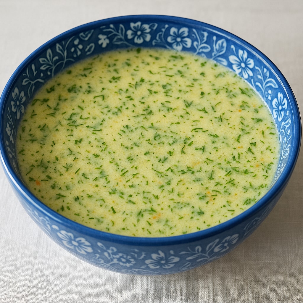 Сырный суп с копчеными колбасками