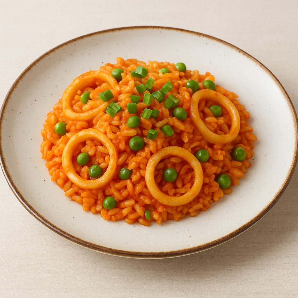 Кальмары с рисом