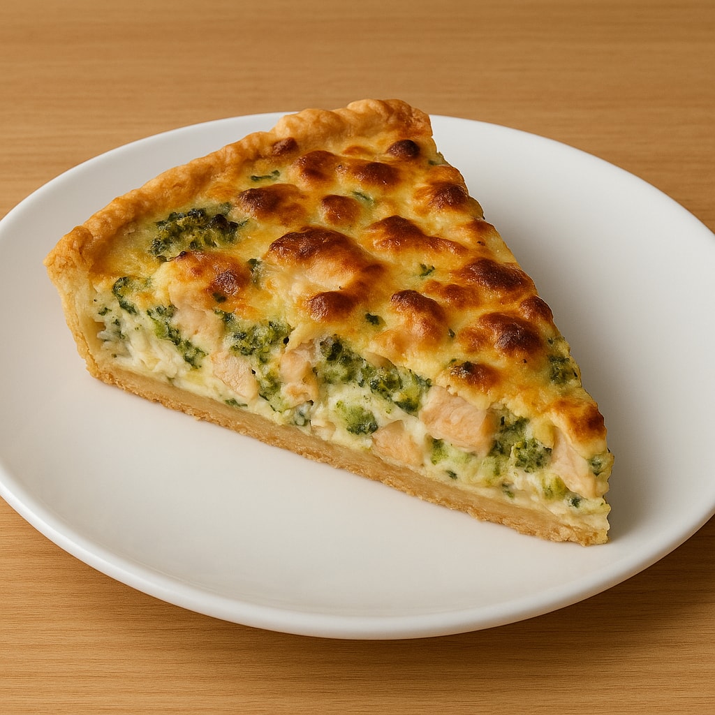Киш с курицей и брокколи
