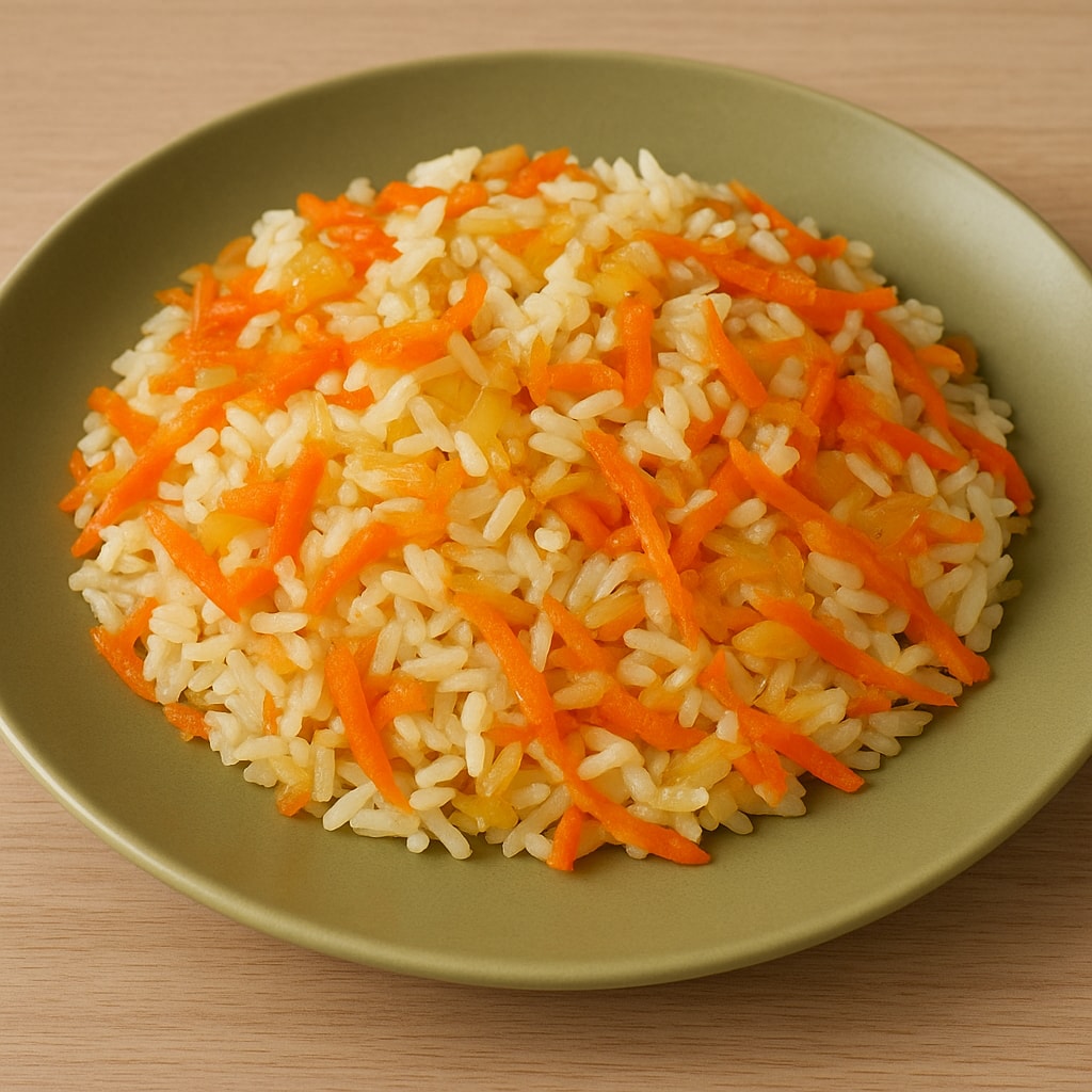 Рис с морковью и луком