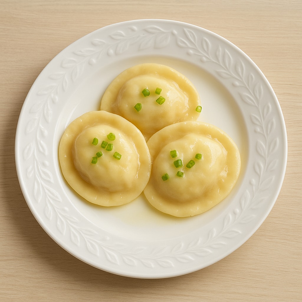 Равиоли с цукини, рукколой и сливочным сыром