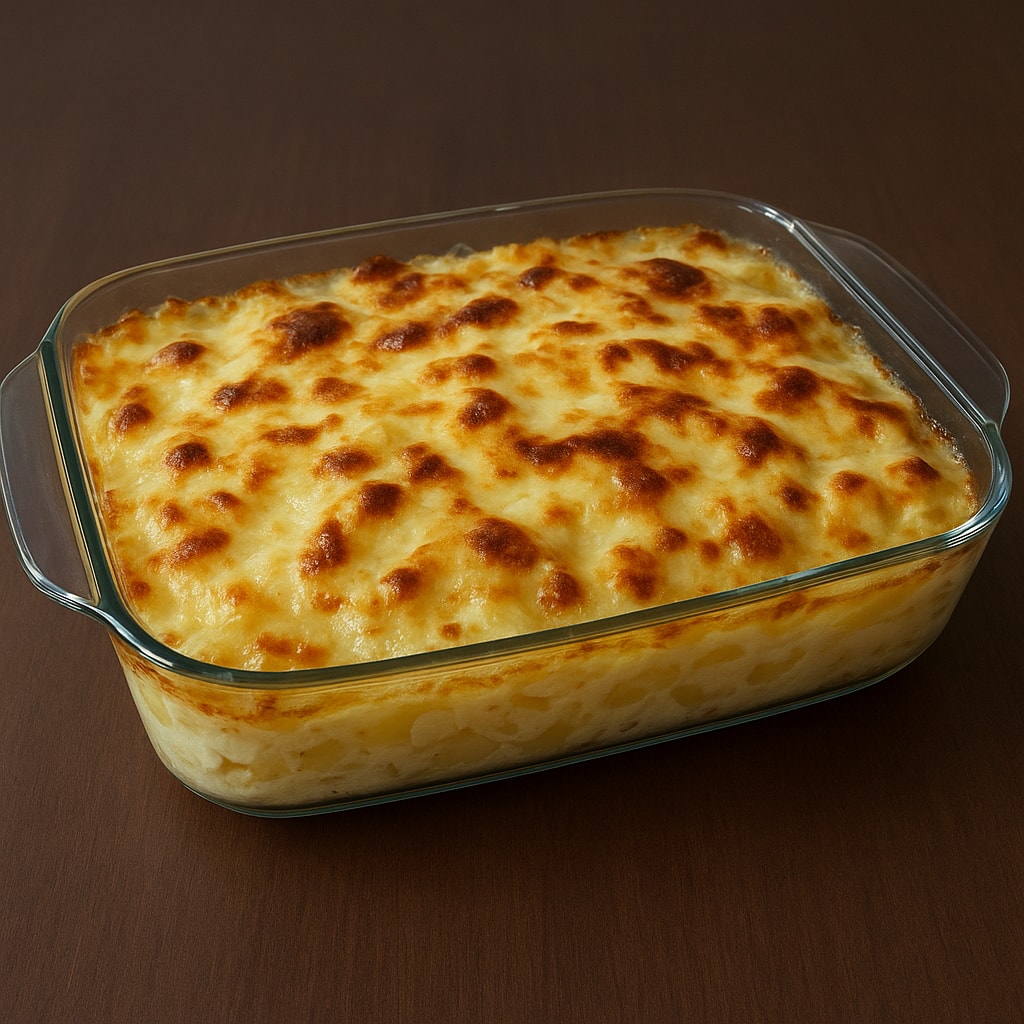 Картошка с курицей по-французски