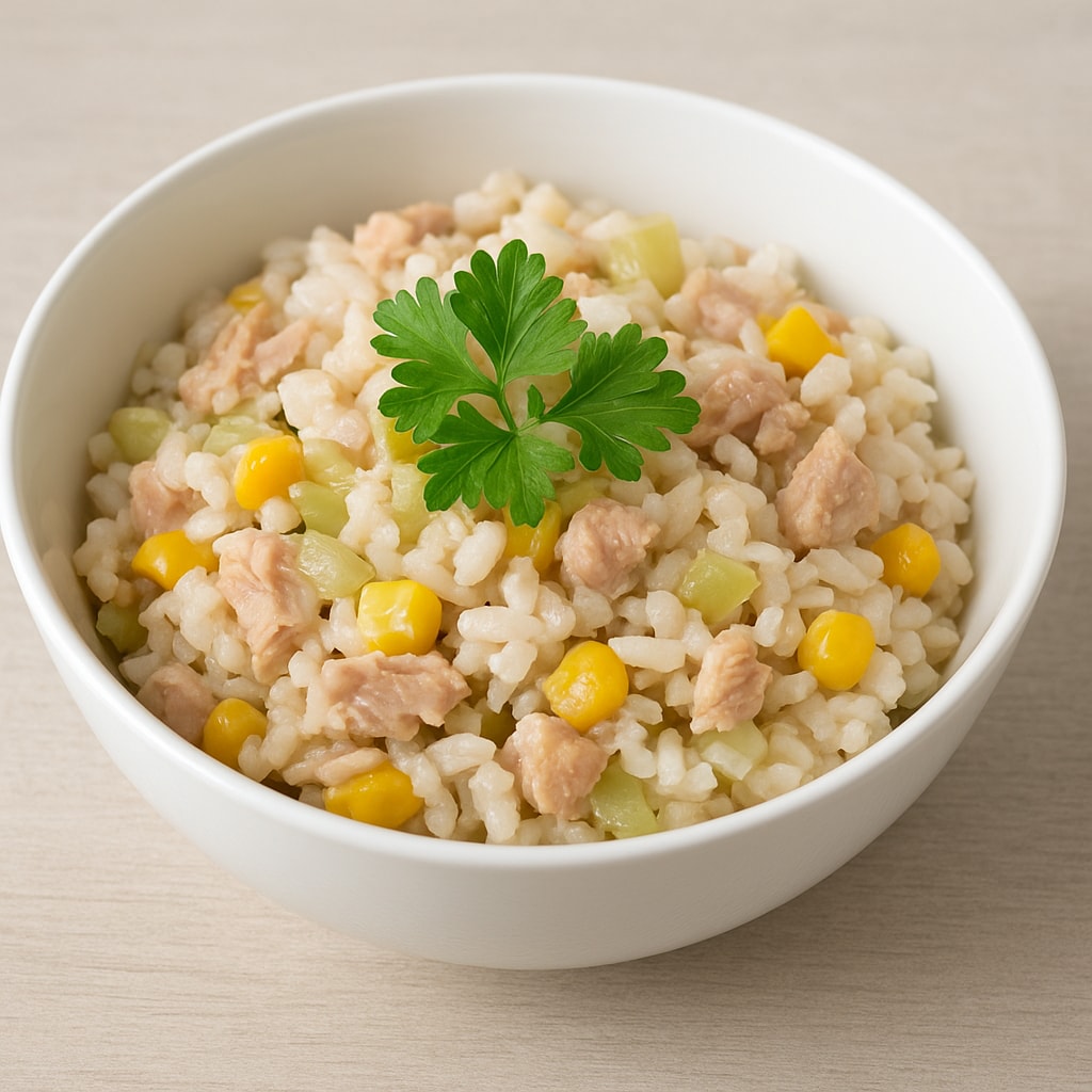 Салат с тунцом и кукурузой