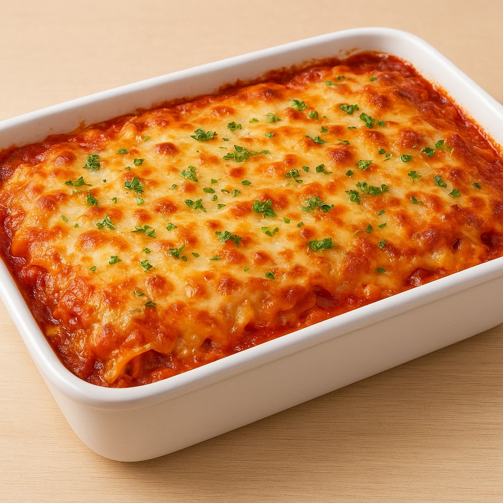 Макароны, запеченные с мясом