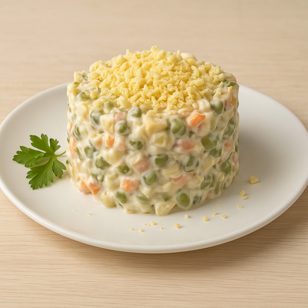 Оливье с яблоками