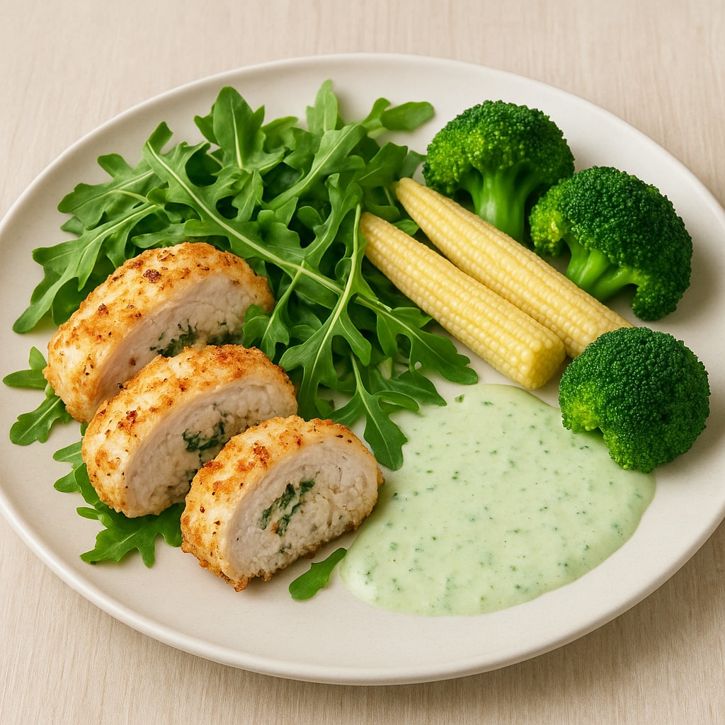 Куриные рулетики с горчичным соусом