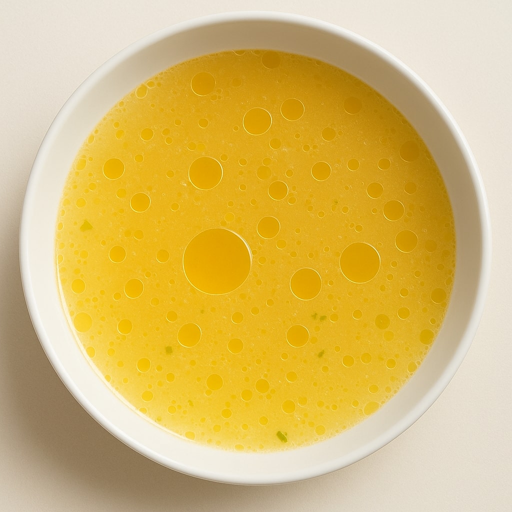 Мясной бульон с овощами