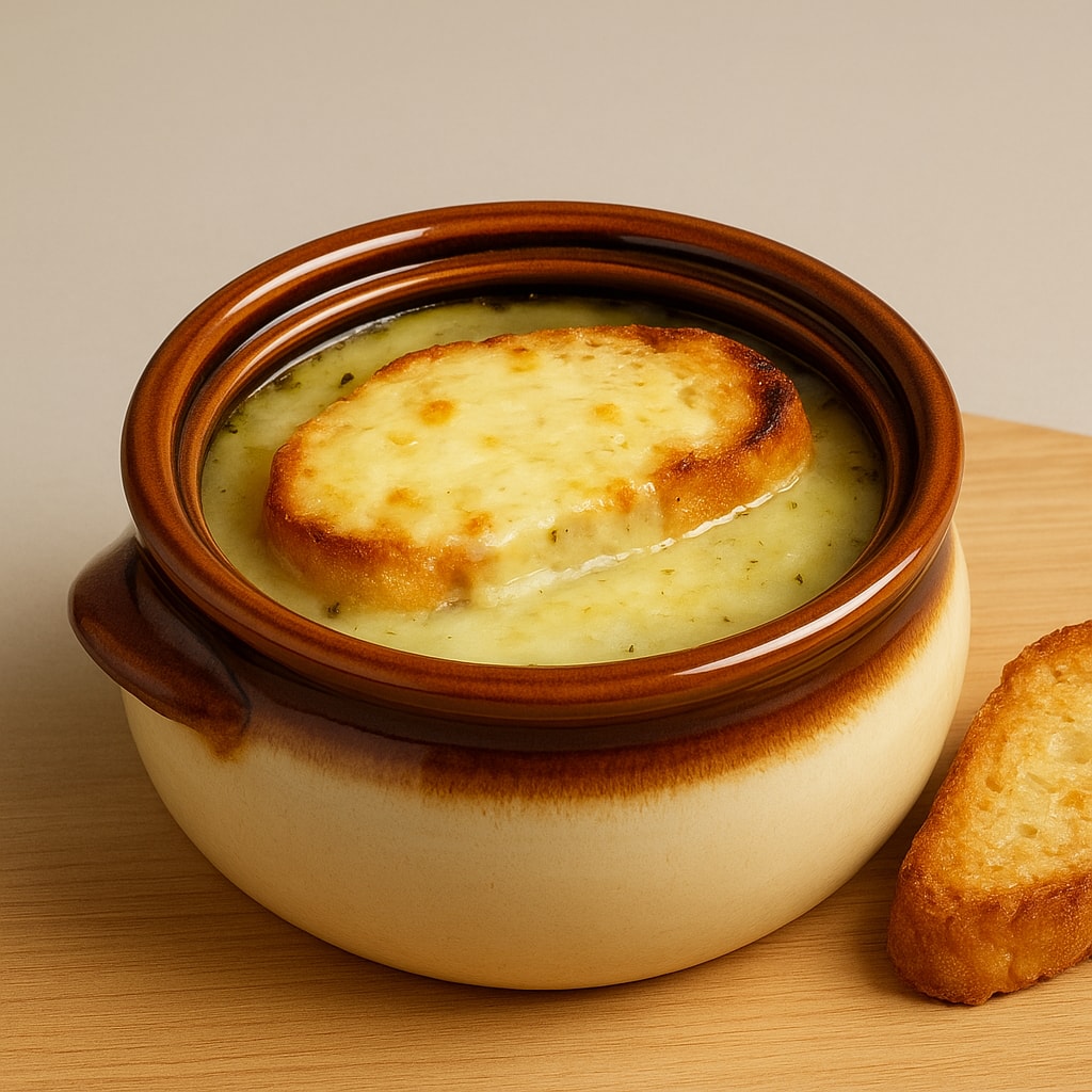 Луковый суп с сыром