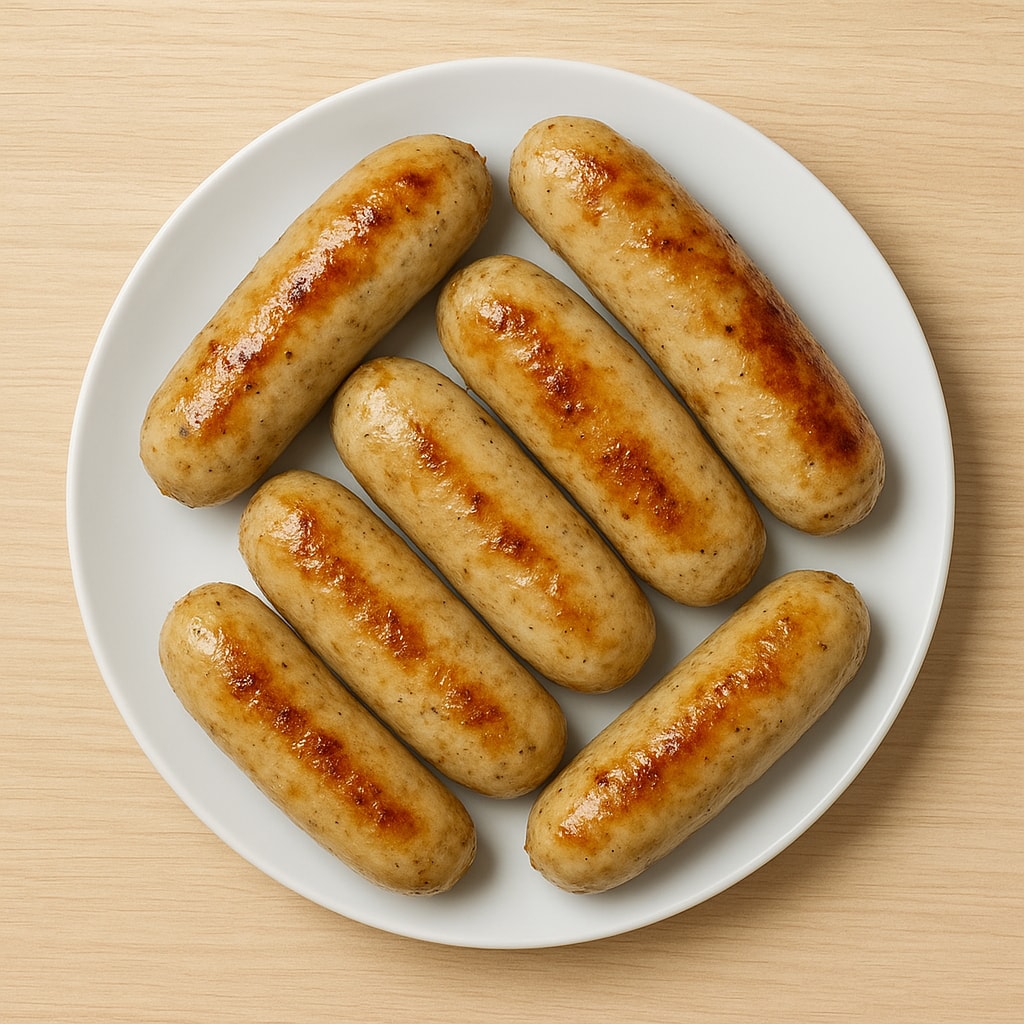 Нежные домашние сосиски из куриного филе