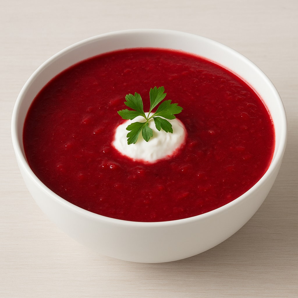 Борщ нежирный на курином бульоне