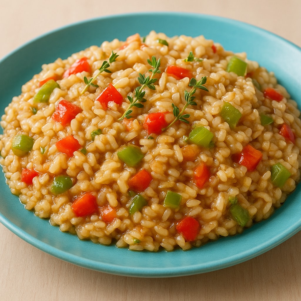 Мясное ризотто