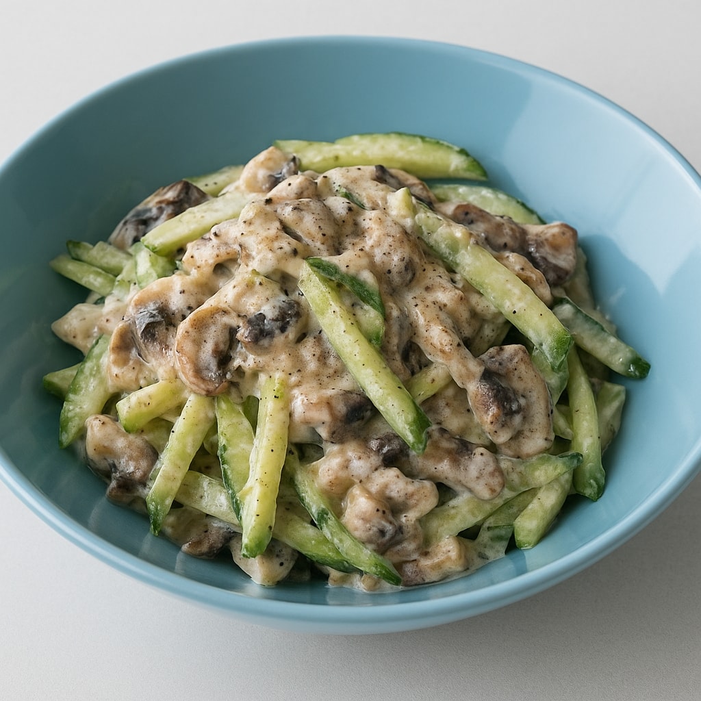 Салат с курицей, огурцом и черносливом