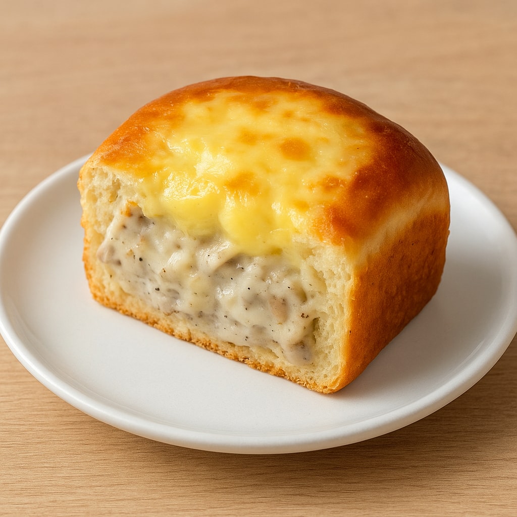 Жульен с курицей в булочке
