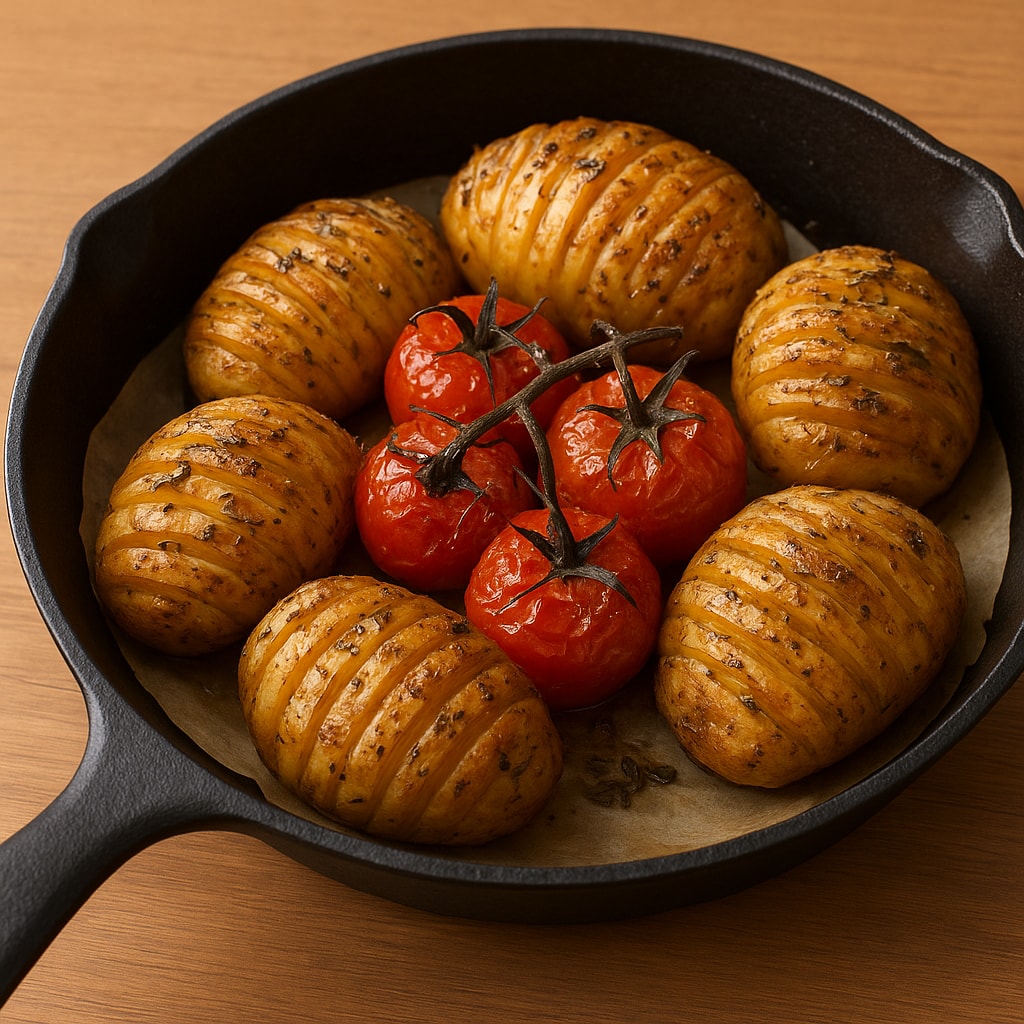 Запеченный картофель в крупной соли