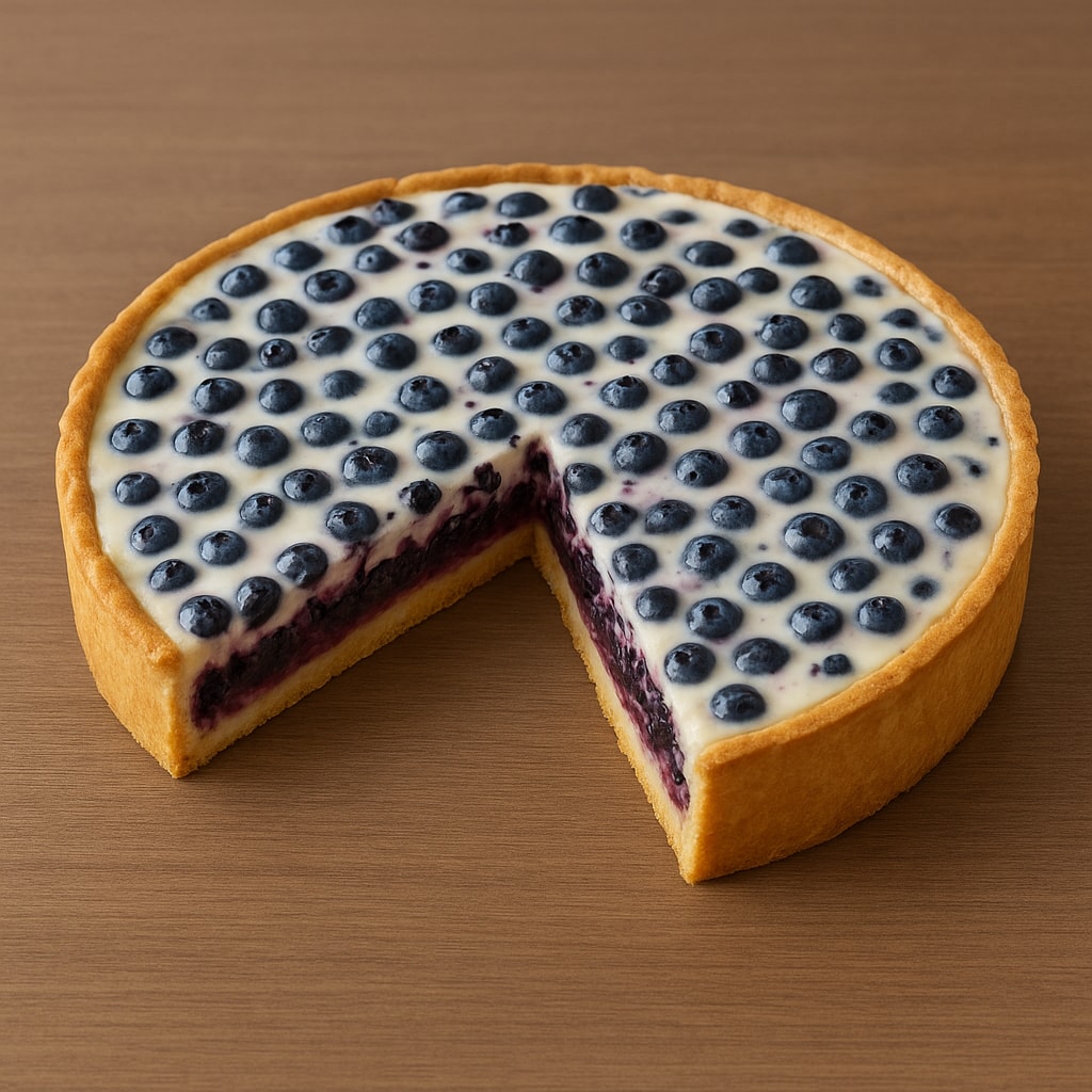 Черничный пай с маскарпоне