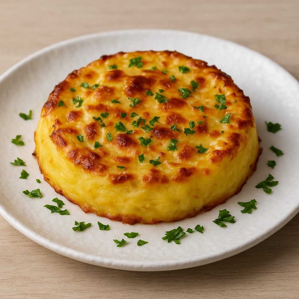 Картофельные гнезда с курицей и грибами