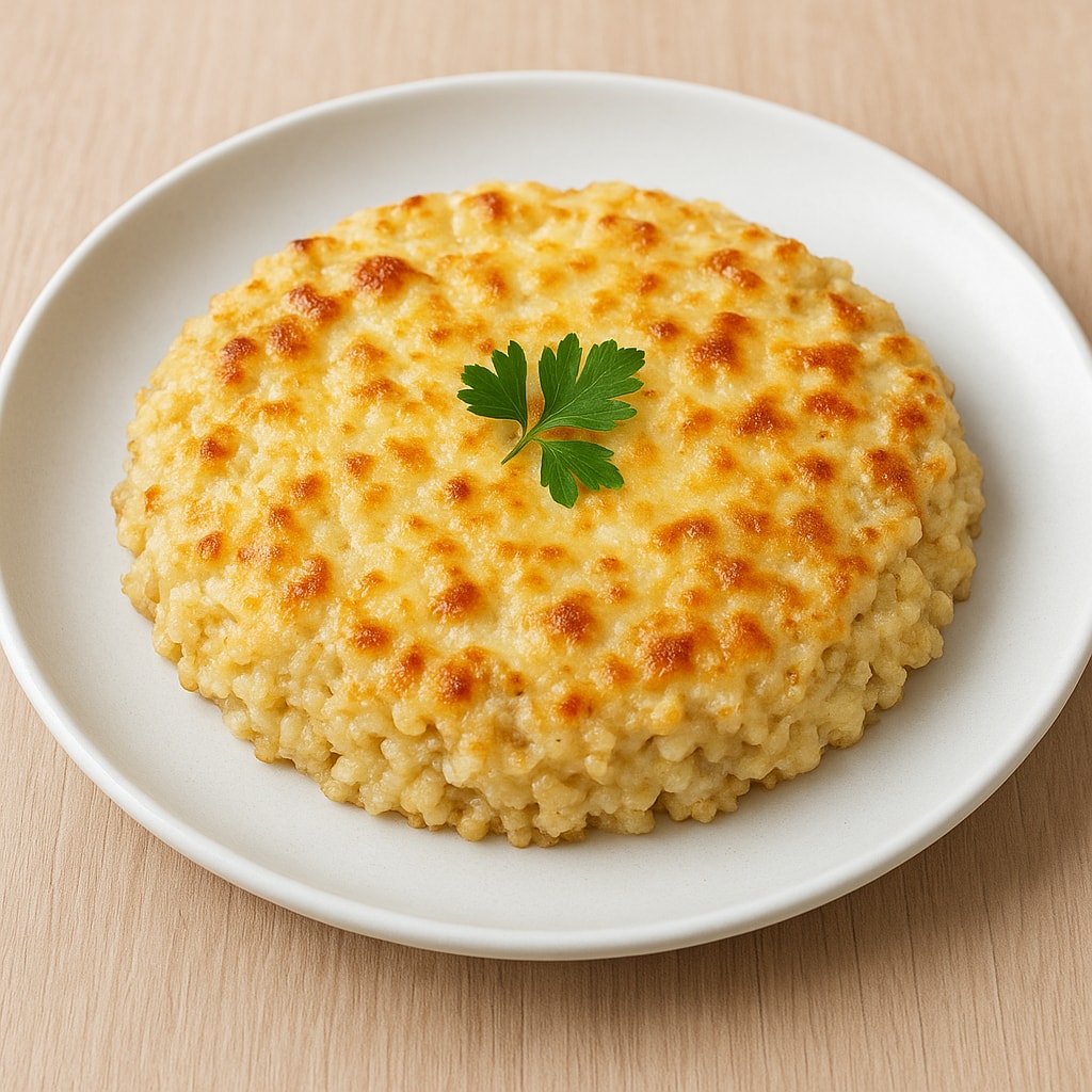 Овсянка с сыром на сковороде