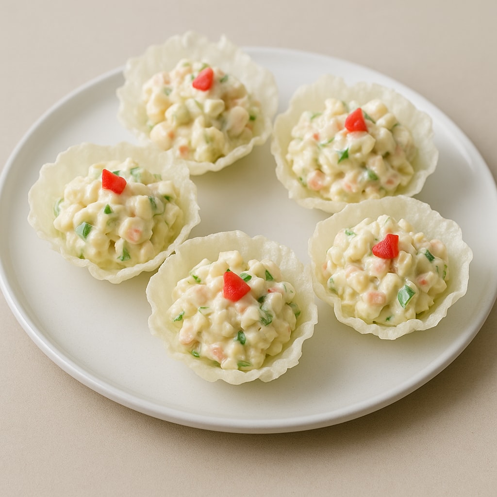 Хрустящая закуска из рисовой бумаги