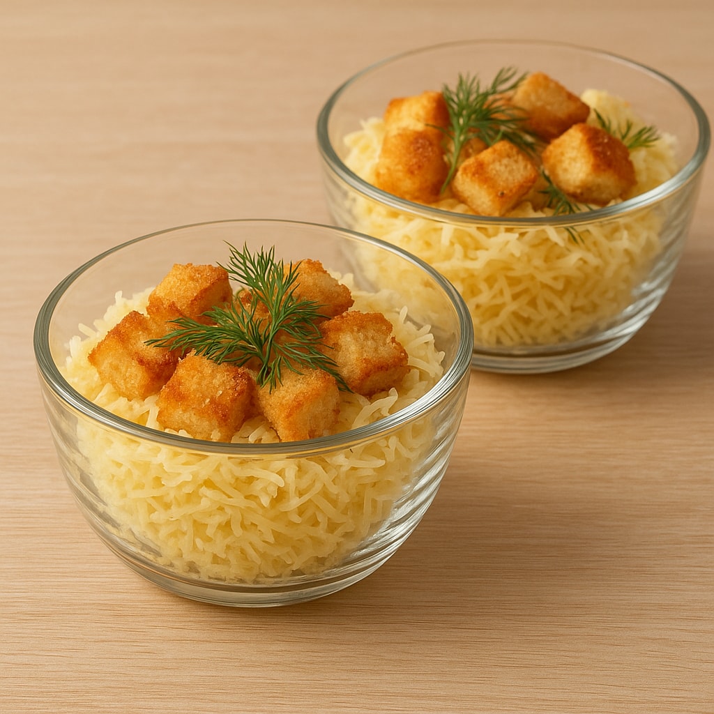 Праздничный салат с копченой курицей и сухариками