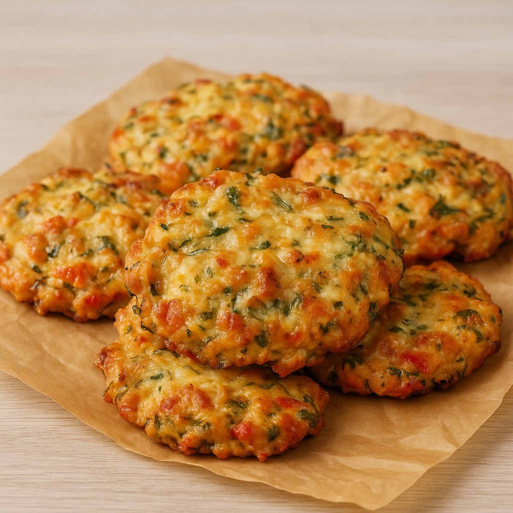 Сочные куриные котлетки с помидорами и сыром