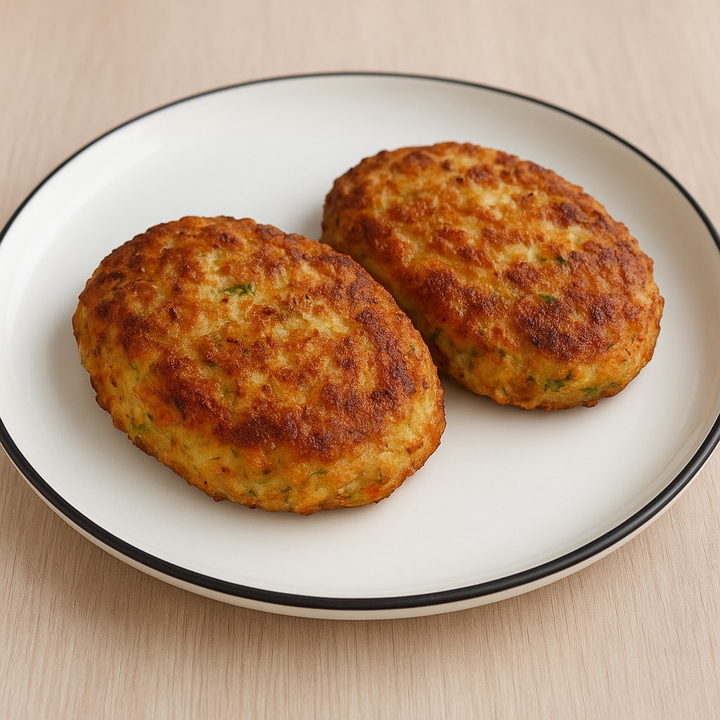 Куриные котлетки с овощами