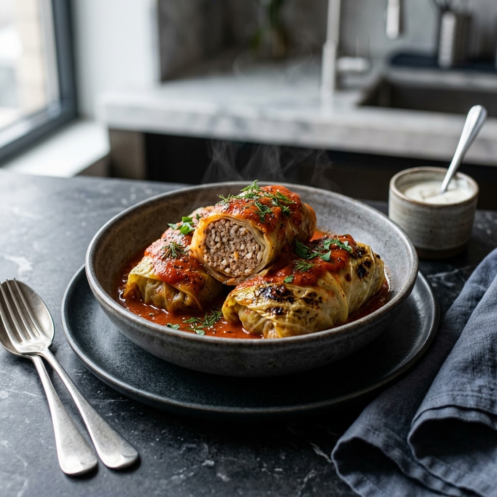 Классические голубцы с мясом и рисом