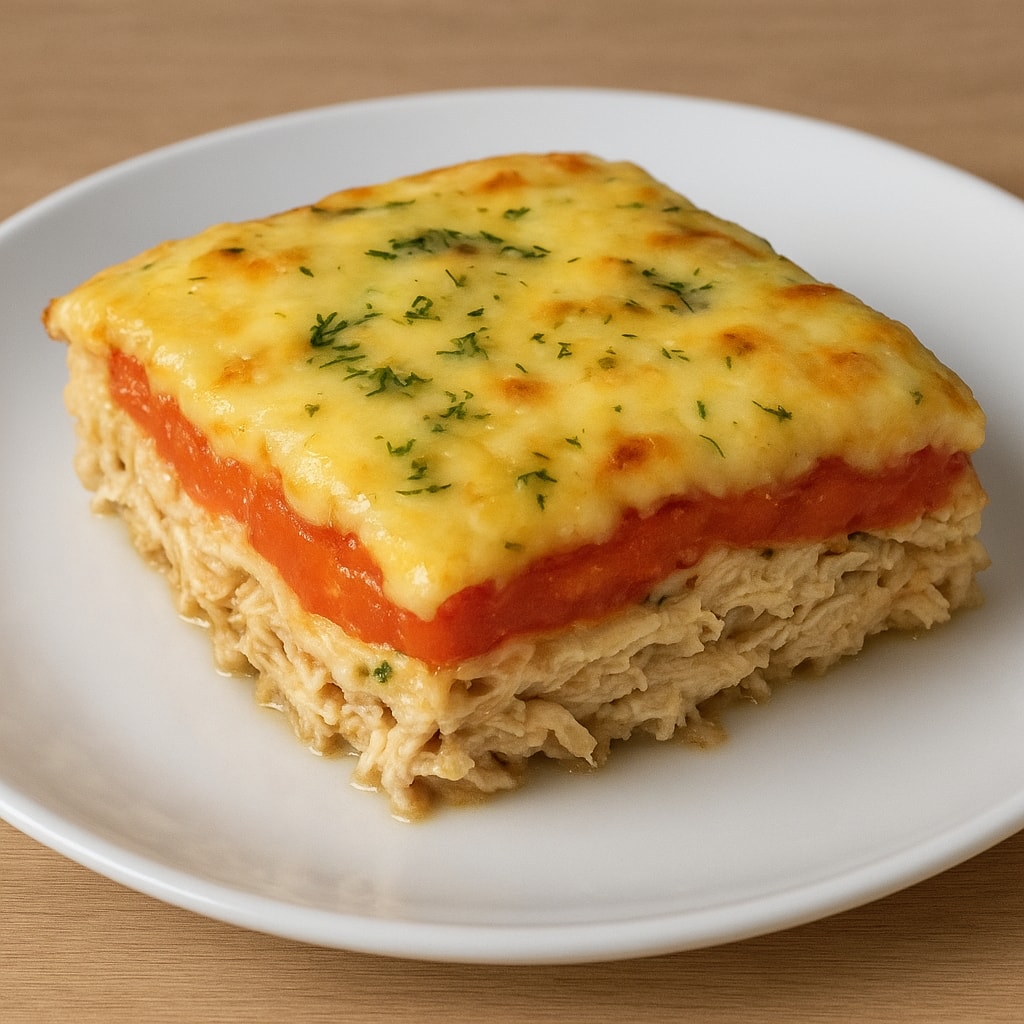 Куриная запеканка с баклажанами