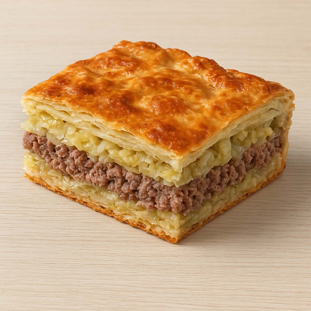 Сочная капустная запеканка с фаршем