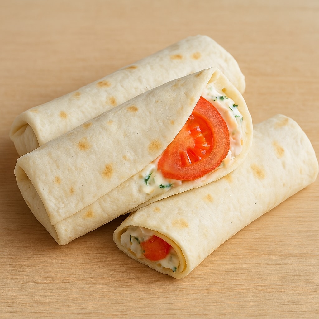 Ролл с курицей и маринованным луком
