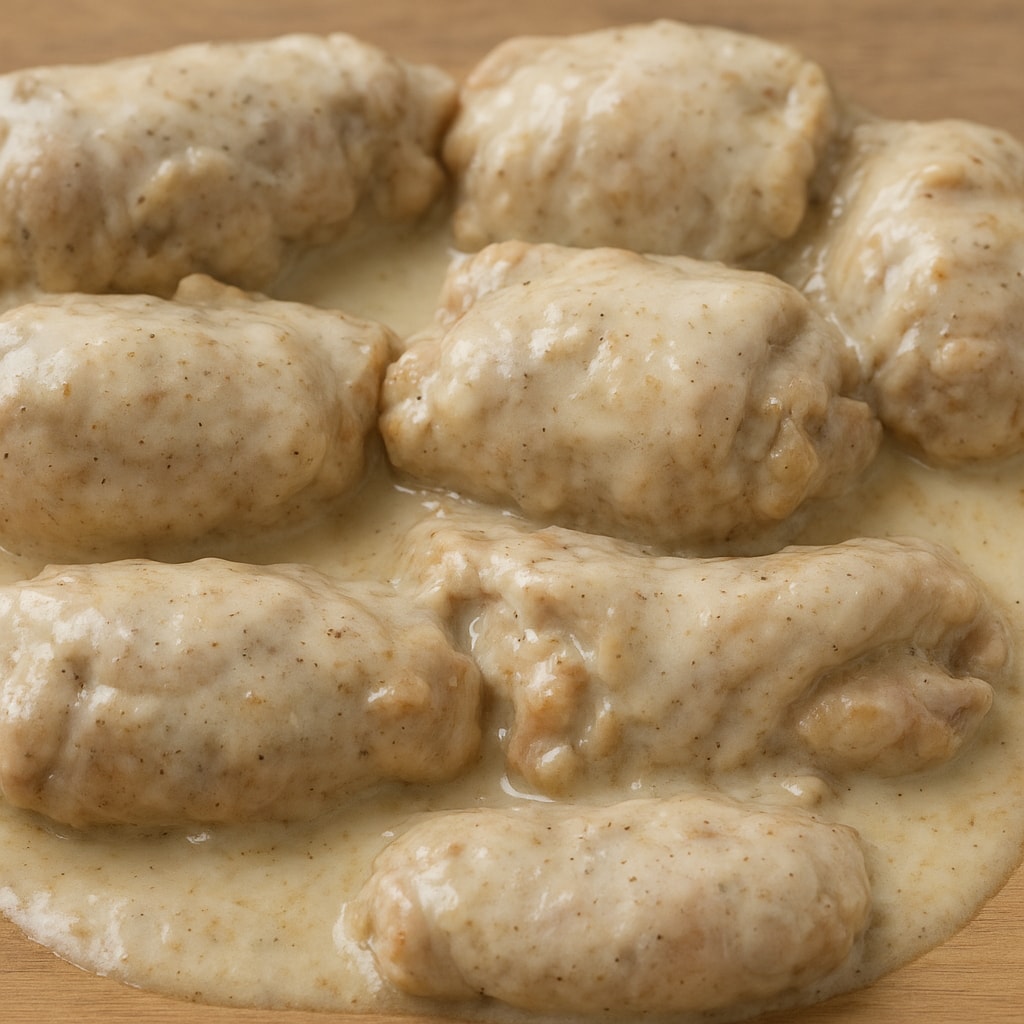 Куриные рулетики с грибами и сыром