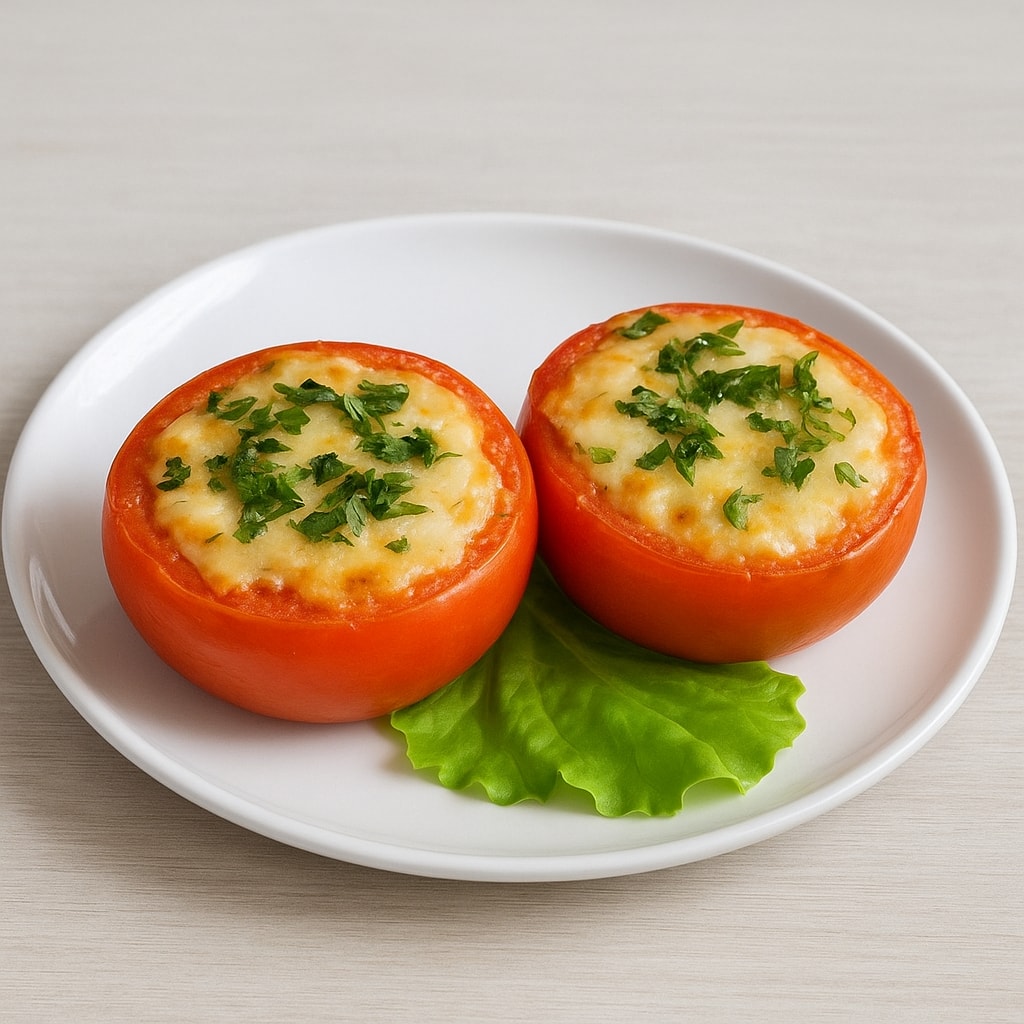 Помидоры, фаршированные куриным филе и овощами