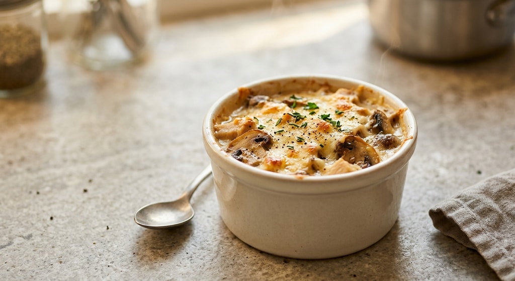 Жульен с курицей и грибами