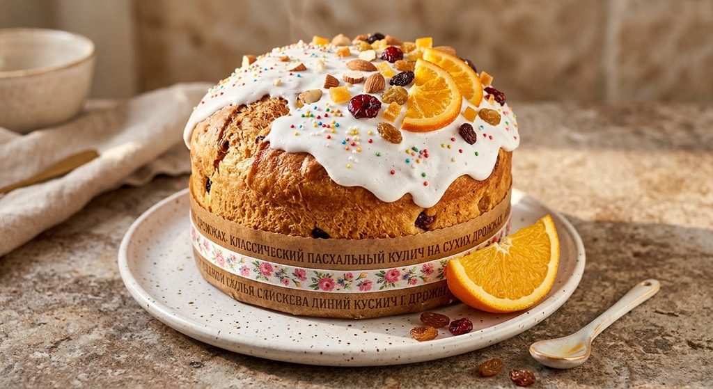 Классический пасхальный кулич на сухих дрожжах