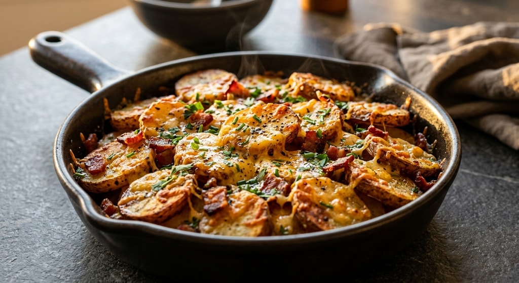 Картошка с беконом и сыром