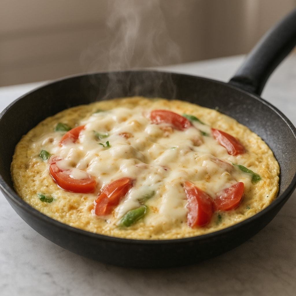 Полезный омлет с овощами